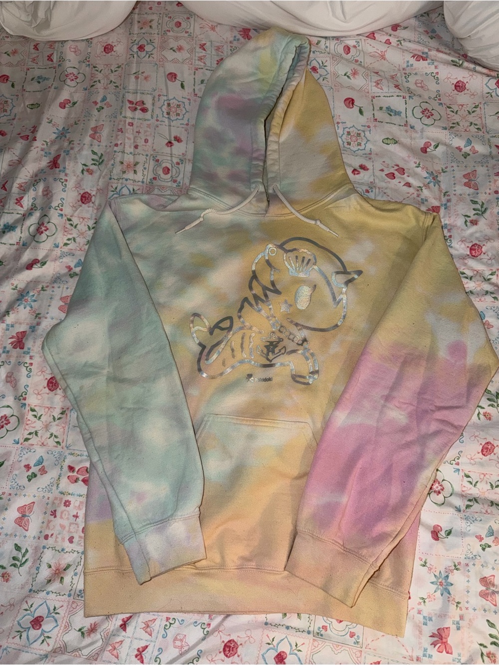 tokidoki Pastel Tie-Dye Hoodie with graphic
